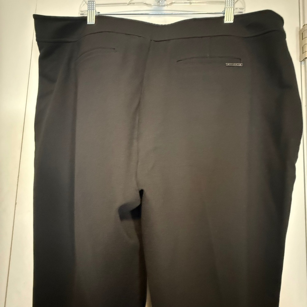 Anne Klein Plus Size 20W Black Straight Leg Dress Pants NWT 10626184-169 Career - Picture 14 of 16